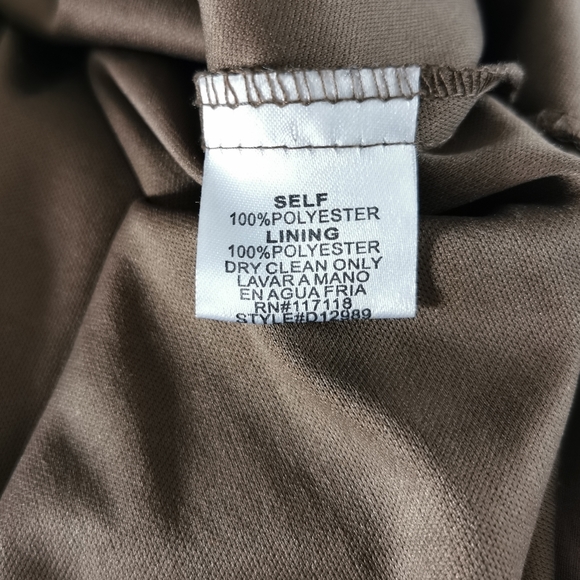 Marineblu Brown Strapless High Low Dress Size L - Picture 8 of 11